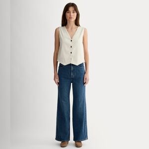 Everlane Dark Blue Wide Leg Jeans